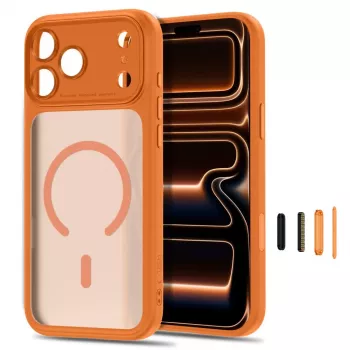 TECH-PROTECT MagPeak MagSafe maciņš iPhone 17 Pro / 18 Pro - matēti Cosmic Orange