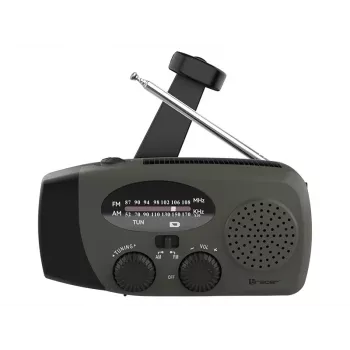 TRACER EXPLORER PRO Expedition radio ar saules paneli, rokas ģeneratoru, NOAA laika joslu, AM/FM, LED lukturīti un USB power bank