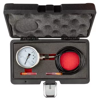 NEO TOOLS Turbokompresora spiediena testeris (1-3 bar) | Analogais manometrs ar 3 adapteriem