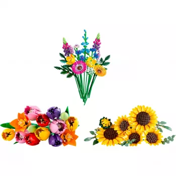 LEGO Botanicals Summer Flower Bouquet komplekts – 756 daļu Botāniskā kolekcijas būvēšanas komplekts pieaugušajiem