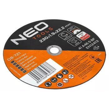 NEO TOOLS griešanas disks metālam/INOX 230 x 1,9 x 22,2 mm, 41 A46-S-BF, 25 gab.