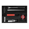 NEO TOOLS TOP-11-819 7 daļu vējstikla stikla noņemšanas komplekts ar 22 m kvadrātveida stiepli