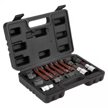 NEO TOOLS Alternatora brīvgaitas skriemeļa noņemšanas komplekts, 13 daļas, hromvanādija tērauds, 1/2 collas piedziņa, spline/Torx/hex uzgaļi