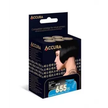 Accura saderīga tintes kasetne HP 655XL (CZ110AE) - melna, 550 lapas, 23 ml