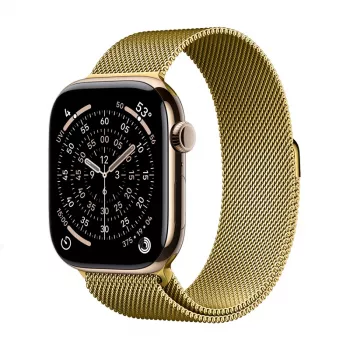 Crong Milano Steel nerūdijošā tērauda siksniņa Apple Watch 38/40/41/42 mm - zelta