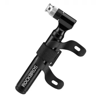 ROCKBROS JG-PB-11 velosipēda remonta komplekts ar 120 PSI mini sūkni, 16-in-1 daudzrīku, bezlīmes plāksteriem, riepu montējamiem knaiblēm, glabāšanas somu - Melns