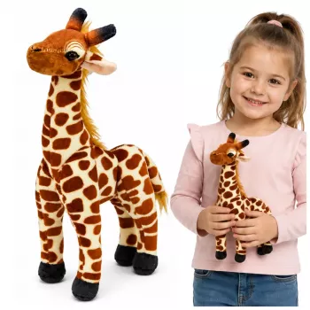 LEAN TOYS Plīša žirafe mīksta mīļlieta 30 cm