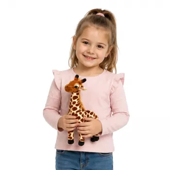 LEAN TOYS Plīša žirafe mīksta mīļlieta 30 cm