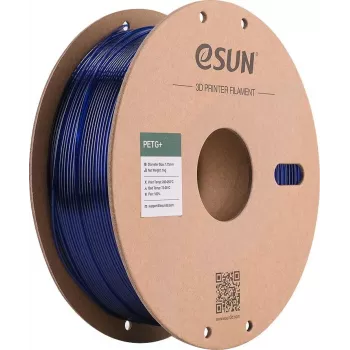 ESUN PETG+ 1,75 mm caurspīdīgi zils 1 kg papīra spole