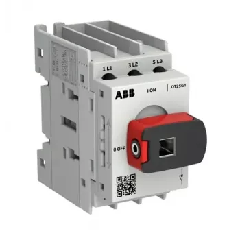 ABB OT Plus OT25G1-3MS25 A slodzes pārtraucējs, Frame G1, 3-polu, ar rokturi