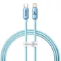 Baseus Crystal Shine USB-C uz Lightning kabelis 20W, 1,2 m, zils