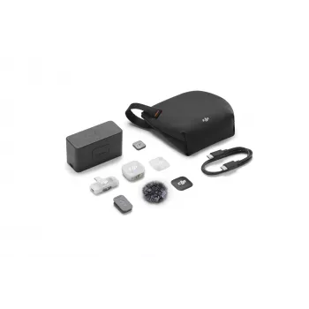 DJI Mic Mini 2 (1 raidītājs + 1 mobilais uztvērējs + uzlādes futrālis)