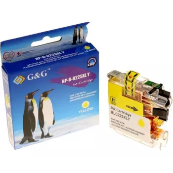 G&G saderīga tintes kasetne Brother LC-225XLY dzeltena