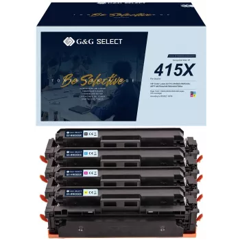 G&G GS-H415X-4P saderīgs augstas ietilpības tonera komplekts 4 gab. HP 415X (melns, ciāns, fuksīns, dzeltens)
