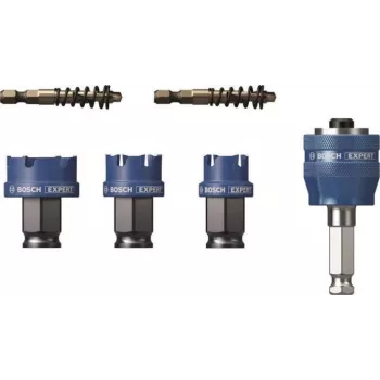 Bosch 2608901963 Progressor 7 daļu urbjzāģu komplekts kokam un metālam ar Power Change Plus adapteri un HSS-G urbjuzgali