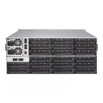 Supermicro CSE-847E2C-R1K23JBOD 4U 44 vietu JBOD uzglabāšanas korpuss (SAS3/SATA3, 1230W redundant, melns)