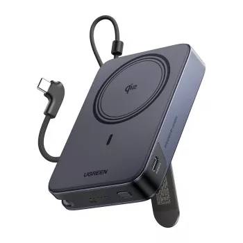 UGREEN PB568 10000mAh 30W ātrās uzlādes jaudas banka Pelēka