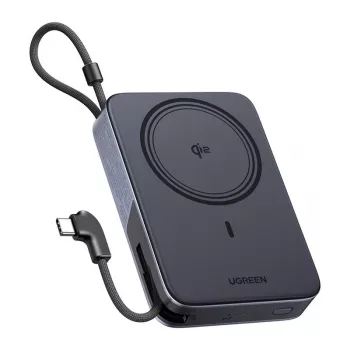 UGREEN PB568 10000mAh 30W ātrās uzlādes jaudas banka Pelēka