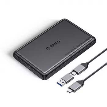 ORICO DDL25-C3 2,5 collu HDD/SSD korpuss USB-C 5Gbps melns