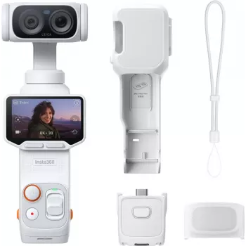 Insta360 Luna Ultra Standard Bundle kabatas stabilizētāja kamera, Stellar White (LUNA02)