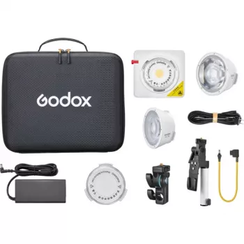 Godox ML100 Bi-color Kit 2 - 100W LED monolight ar softboksu, statīvu, reflektoru un somu