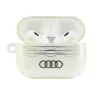 Audi IML Geometric Pattern AirPods Pro 2 maciņš balts