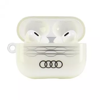 Audi IML Geometric Pattern AirPods Pro 2 maciņš balts
