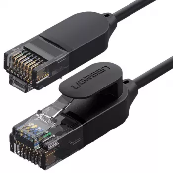 UGREEN NW122 Cat.6A UTP Ethernet Patch Cable RJ45, 5m, Melns