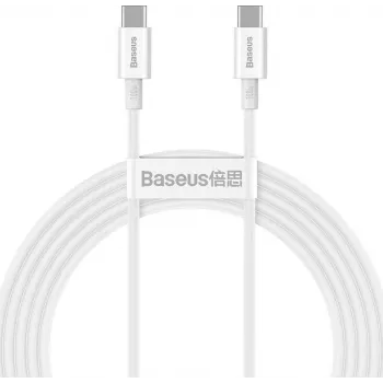 Baseus Superior Series USB-C uz USB-C kabelis 100W 2m Balts