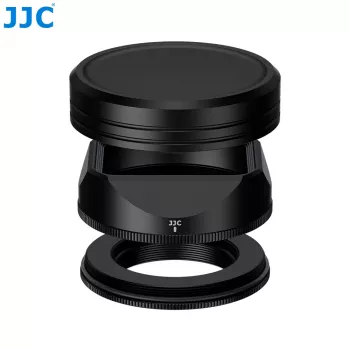 JJC LH-JXF23F28 Objektīva pārsega un vāciņa komplekts Fujifilm XF 23mm/27mm F2.8 R WR - Melns