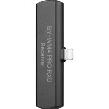BOYA BY-WM4 PRO RXD 2,4 GHz bezvadu mikrofona uztvērējs iOS Lightning ierīcēm