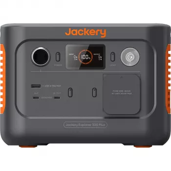 Jackery Explorer 300 Plus 288Wh LiFePO4 pārnēsājamā enerģijas stacija - 300W AC, 100W PD, saules paneļiem gatava