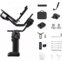 ZHIYUN CRANE 4 COMBO 3 asu kameras gimbala stabilizators ar 6kg kravnesību, 12h akumulatoru, skārienekrānu un papildgaismu, melns