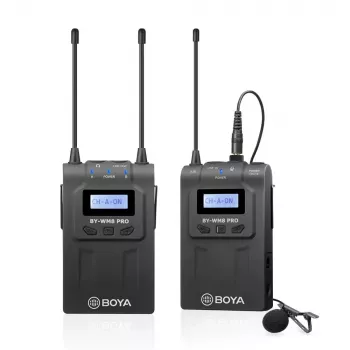 BOYA BY-WM8 Pro-K1 UHF divkanālu bezvadu lavaliera mikrofona sistēma