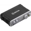 BOYA BY-AM1 2 kanālu USB-C audio interfeiss ar XLR/TRS ieejām, +48V fantoma barošanu un tiešo monitoringu
