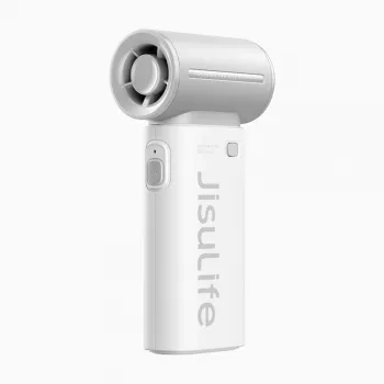 JISULIFE Life9 rokas ventilators 3600mAh ar power bank funkciju - pelēks