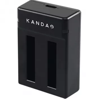 Kandao QooCam EGO Dual Battery Charger ar USB-C, LED indikatoriem un pārlādēšanas aizsardzību