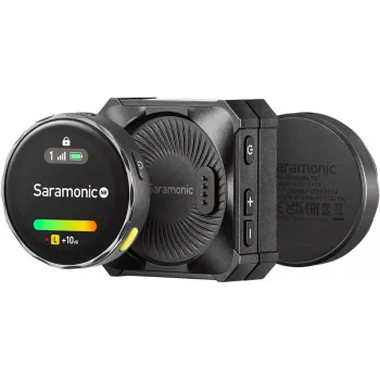 Saramonic BLINKME B2 2 personu bezvadu mikrofonu sistēma ar skārienekrānu, iebūvētu ierakstu un uzlādes futrāli