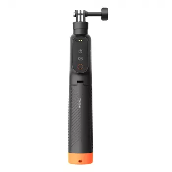 TELESIN ūdensizturīgais selfie stienis ar tālvadību DJI Osmo Action kamerām, 15m IPX8, izvelkams līdz 60cm, melns