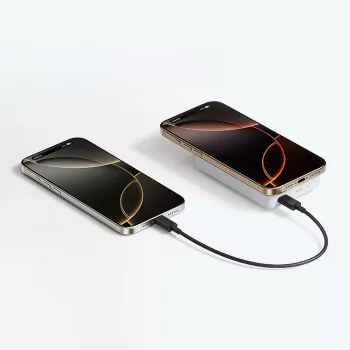 CUKTECH WPB100N 10000 mAh 20W magnētiskais bezvadu power bank ar statīvu - balts