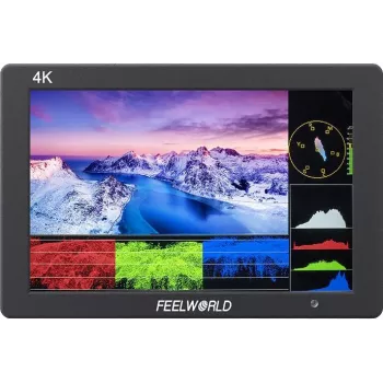 FEELWORLD T7 PLUS 7 collu 2200nit 1920x1200 IPS 3D LUT kameras lauka monitors ar HDMI caurlaidi