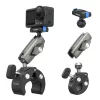TELESIN Magic Arm Clamp Mount DJI Osmo Action 5 Pro/4/3, Osmo 360, GoPro, Insta360 – S3-HBM-14-TDJ
