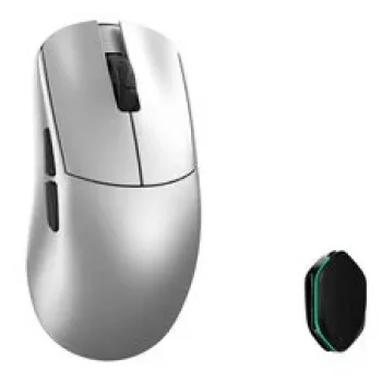 WLMouse YING Magnija bezvadu spēļu pele, PAW3950HS, 8K aptaujas ātrums, Omron optiskie slēdži - Sudraba