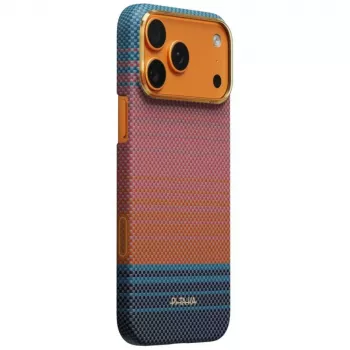 PITAKA Edge Case California Dream 04 Sunset iPhone 17 Pro Max – īpaši plāns aramīda šķiedras vāciņš ar MagSafe