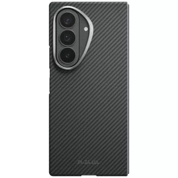 PITAKA Edge Samsung Galaxy Z Fold 8 Ultra aramīda šķiedras aizsargmaciņš – melns/pelēks (Overture Black)