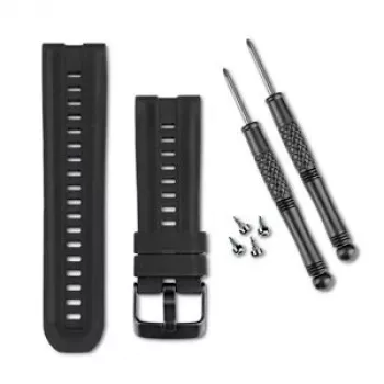 Garmin QuickFit 26 pulksteņa siksniņa tactix, Fenix 7X, Enduro, Descent Mk2 - melna silikona