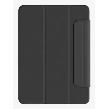 Pomologic BookCover vāciņš iPad Pro 11 (2024) M4 – melns folio ar statīvu, miega/aktivizācijas un Pencil atbalstu