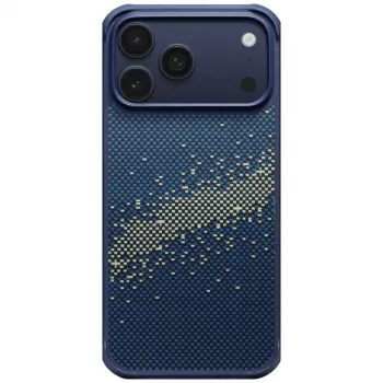 PITAKA StarPeak Aramid ProGuard MagSafe Maciņš iPhone 17 Pro - Piena Ceļa Galaktika