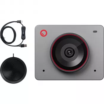 OBSBOT Meet 2 Combo Space Grey 4K AI tīmekļa kamera ar magnētisko statīvu, mini tripodi un maciņu