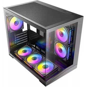 Antec CX M3 ARGB B Mini-Tower korpuss, rūdīts stikls, 3x 120mm ARGB ventilatori, microATX